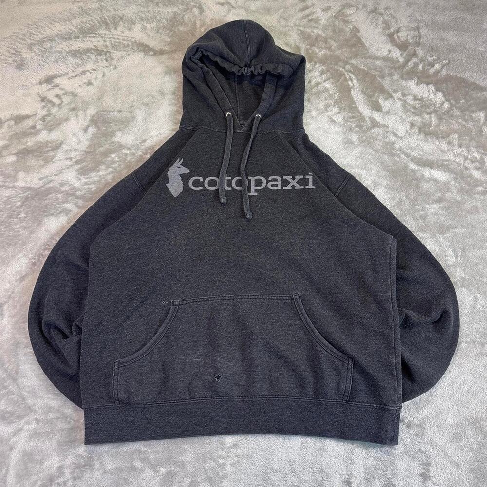 Cotopaxi Logo Pullover Hoodie Charcoal Gray Men’s Size Meduim